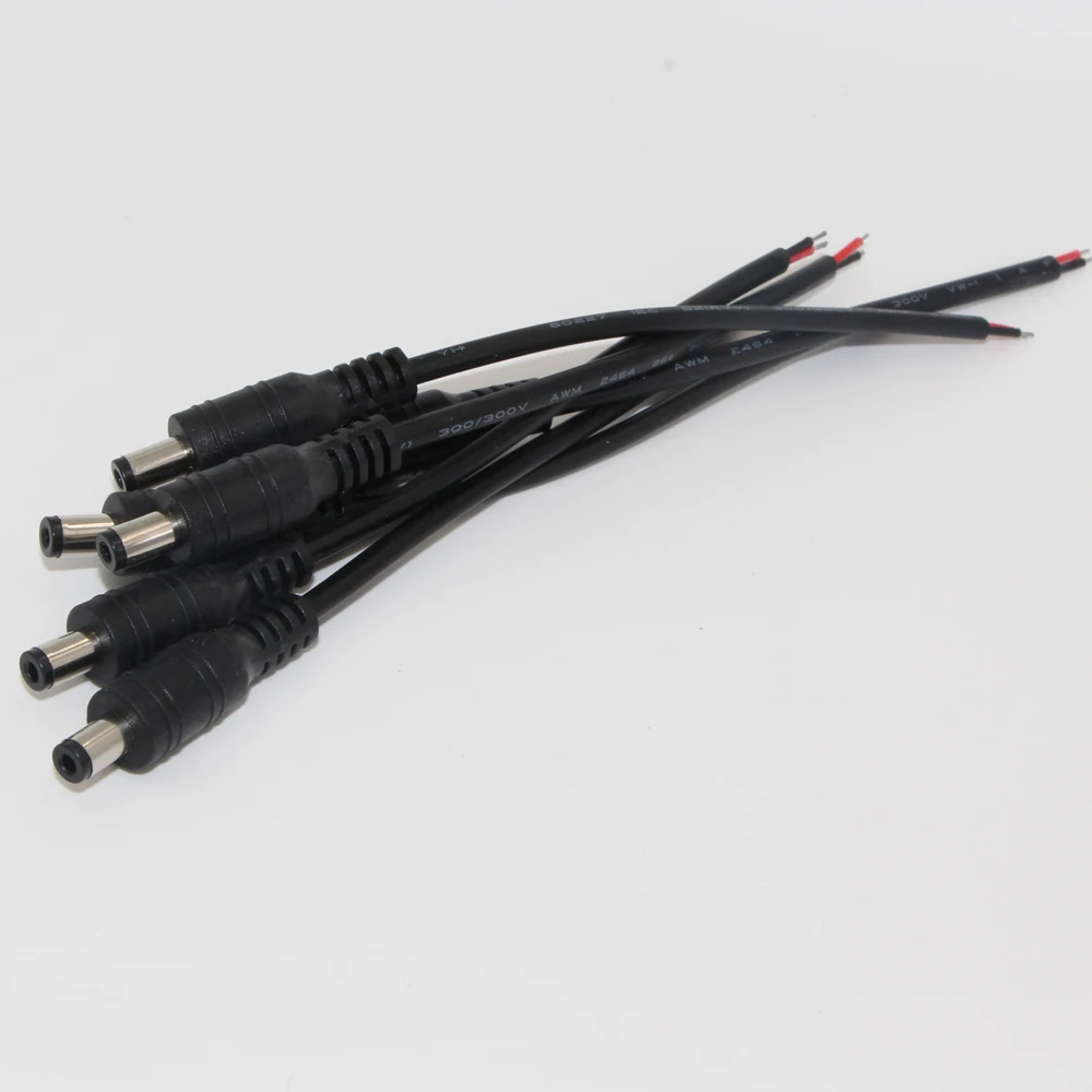 1 шт. штекер постоянного тока 5 5*2 мм адаптер светодиодная полоса света DC кабель