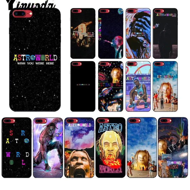 Yinuoda с изображением Трэвиса Скотта astroworld TPU мягкий чехол для мобильного телефона Apple iPhone 8 7 6 6S Plus X XS MAX 5 5S SE XR