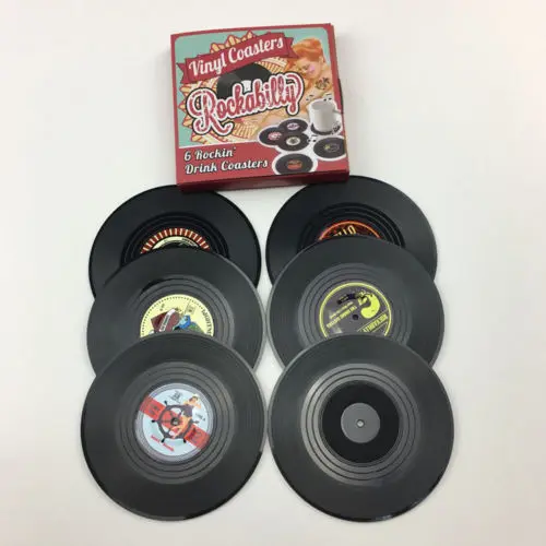 Новейшие поступления Ретро CD запись Форма Кухня вечерние ринка бар чашка коврик