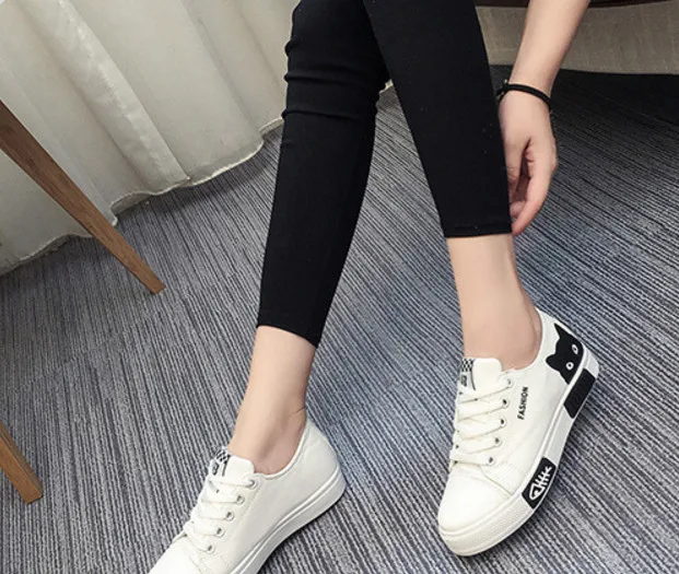 Парусиновая Обувь На Шнуровке женская повседневная обувь прогулочная для