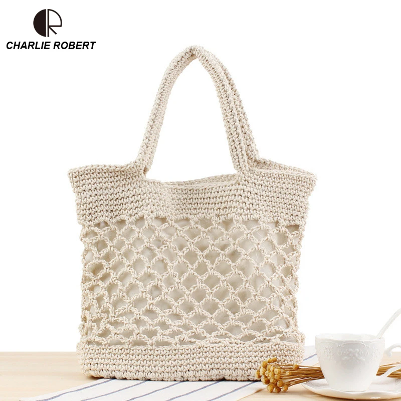 

2019 Straw Bags Women New Summer Rattan Casual Tote Handmade Woven Hollow Out Top-Handle Bags Beach Bohemia Bali Box
