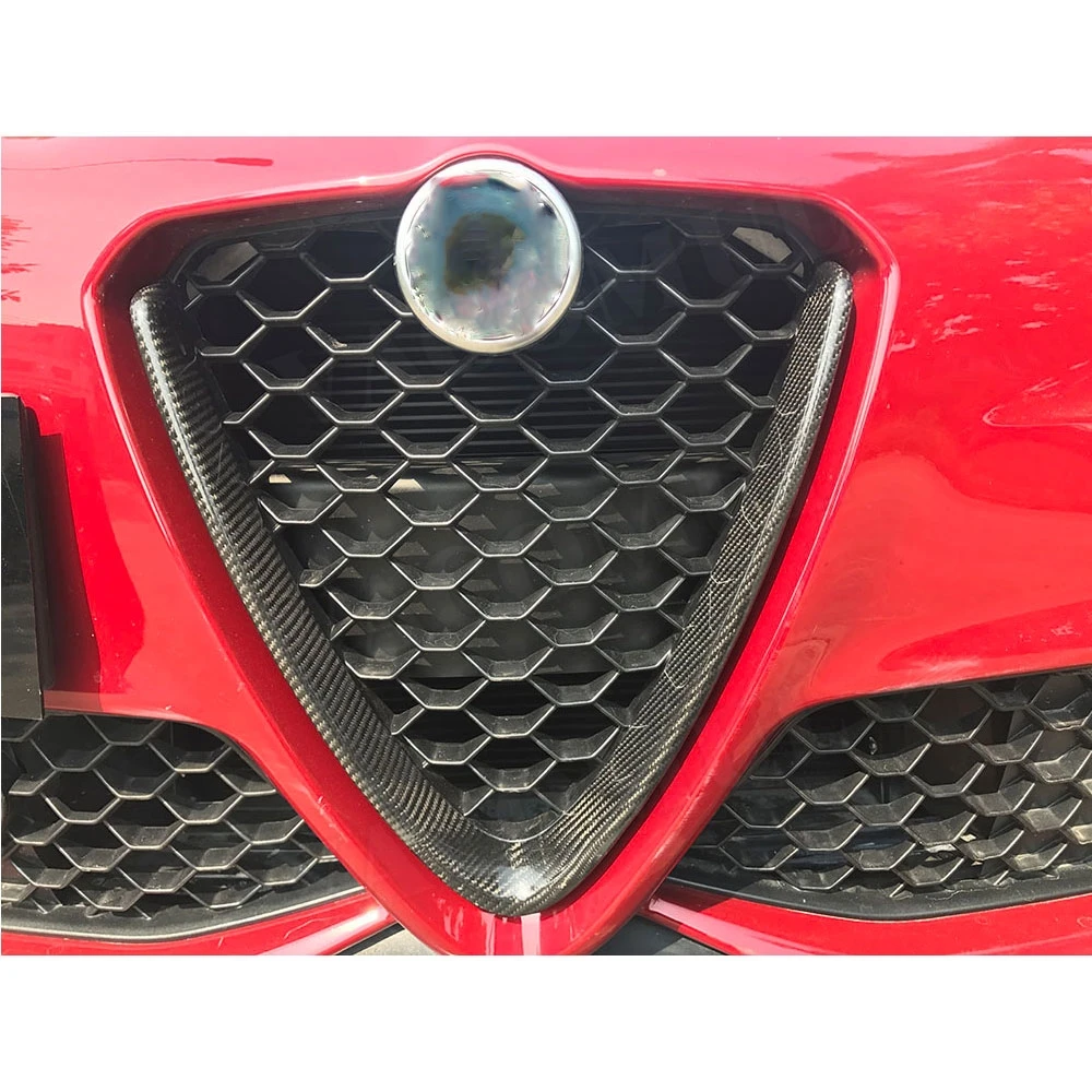 Передняя защитная рамка для гриля V стиль решетки отделка украшения Alfa Romeo Giulia 2016