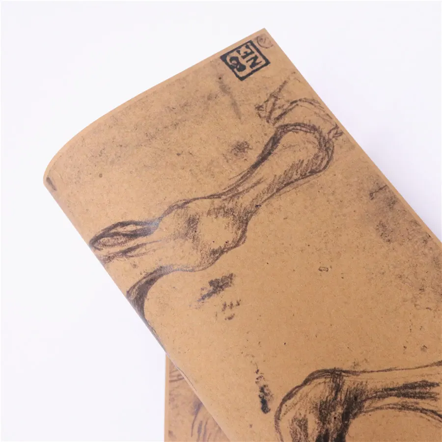 ВИНТАЖНЫЙ ПЛАКАТ Leonardo Da Vinci с изображением лошадок для дома и гостиной, FDD 42,5x30,5 см