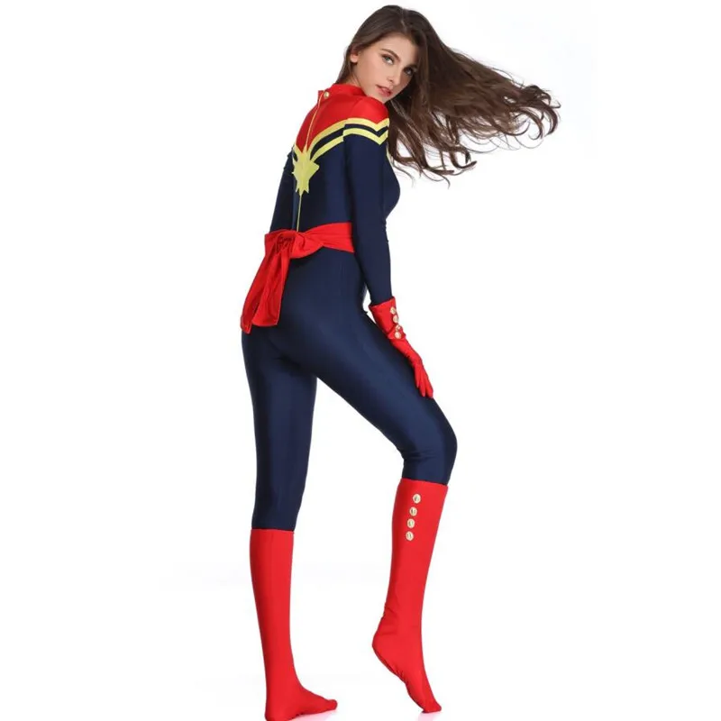Взрослый костюм супердевушки высокого качества Marvel Мстители костюмы косплей супергероя Тор Американский капитан комбинезоны Z1907