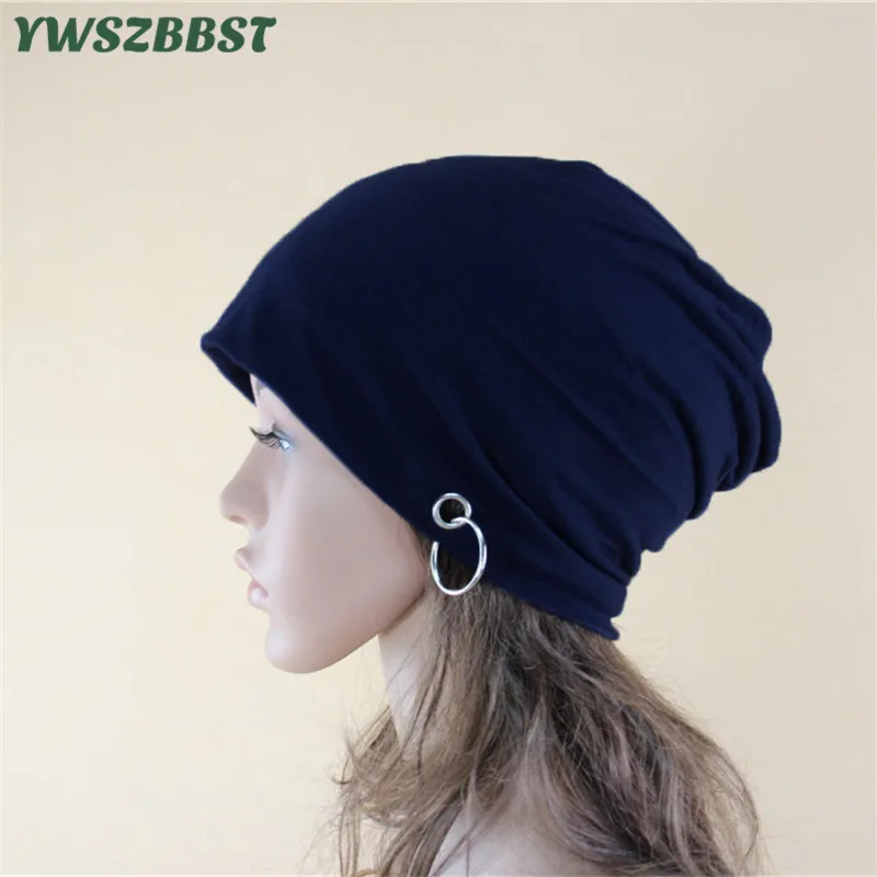 Новая осенне зимняя уличная женская шапка Skullies головной убор с кругами Дамская
