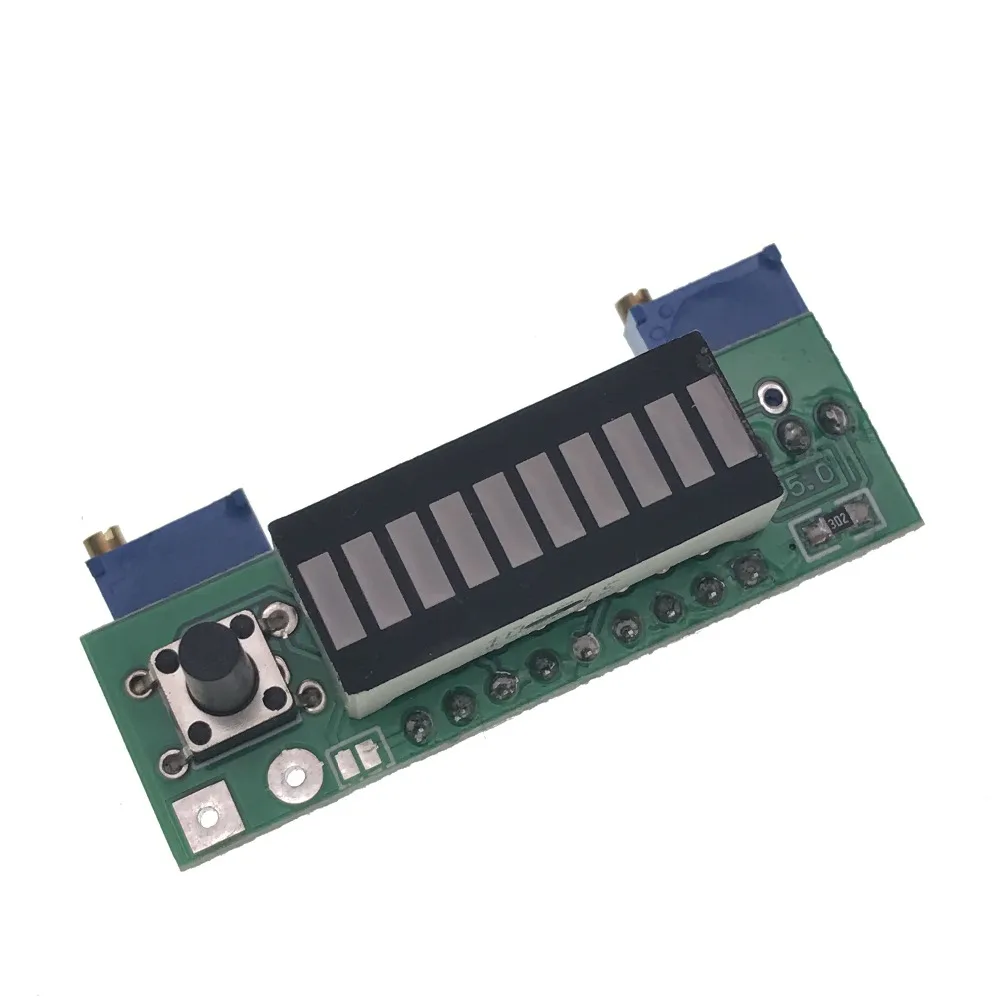 Diy LM3914 индикатор питания 12 В батарея 3,7 в литиевая батарея уровень мощности Светодиодный индикатор измерения дисплей доска тестер
