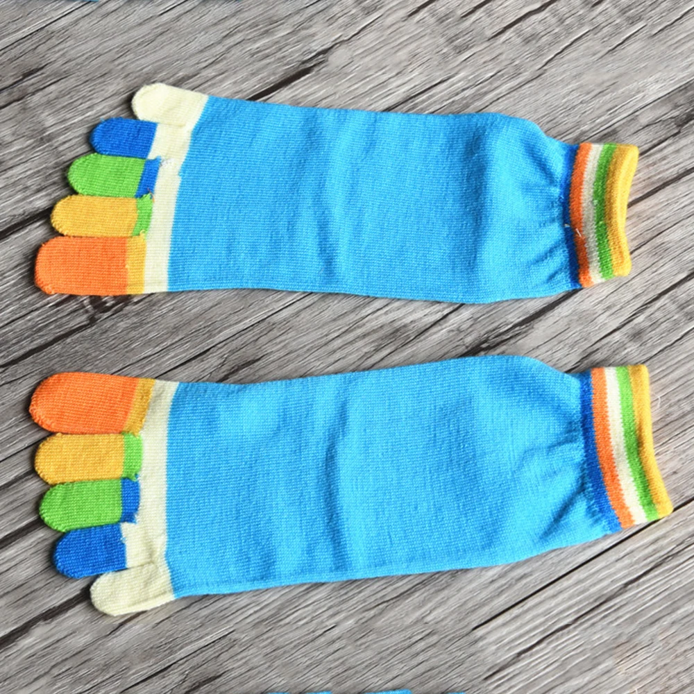 Женские носки для йоги 1 пара Нескользящие хлопковые спортивные эластичные с