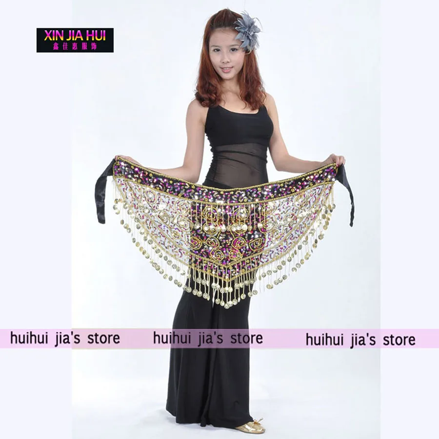 Блестящие хип шарф Belly Dance одежда для продажи Для женщин красивый танец живота