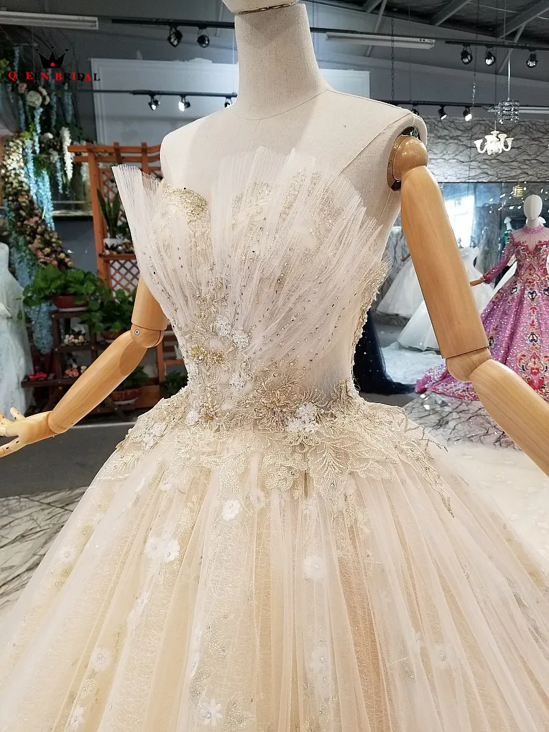 Бальное платье без бретелек Кружева Винтаж свадебных платьев vestido de noiva 2021