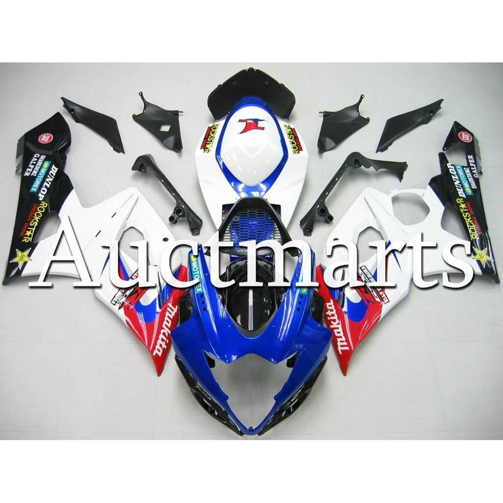 Сине-белые красный Пластик впрыска ABS Полный обтекатели для Suzuki GSXR1000 05 06 GSX-R1000 K5 2005