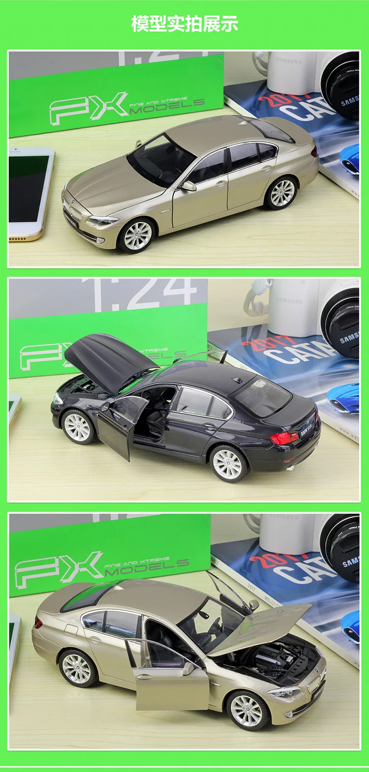 1:24 Welly 535i черный/синий/белый/золото/серебро литая модель автомобиля