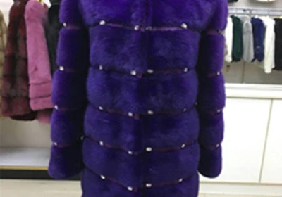purple Цельная норковая шуба из натурального меха с круглым вырезом для молодых женщин, осенне-зимняя короткая популярная тонкая шуба из натурального меха норки - Цвет: purple
