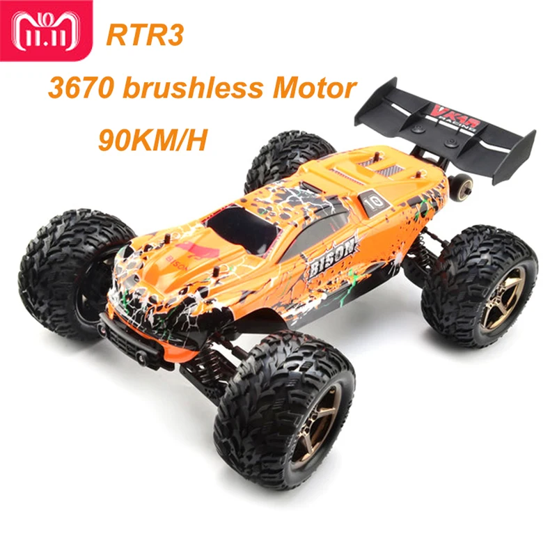 VKAR Bison 1:10 масштаб водонепроницаемый 4WD внедорожный Высокоскоростной Электронный пульт дистанционного управления Monster Truck RC гоночные автомобили 90 км/ч