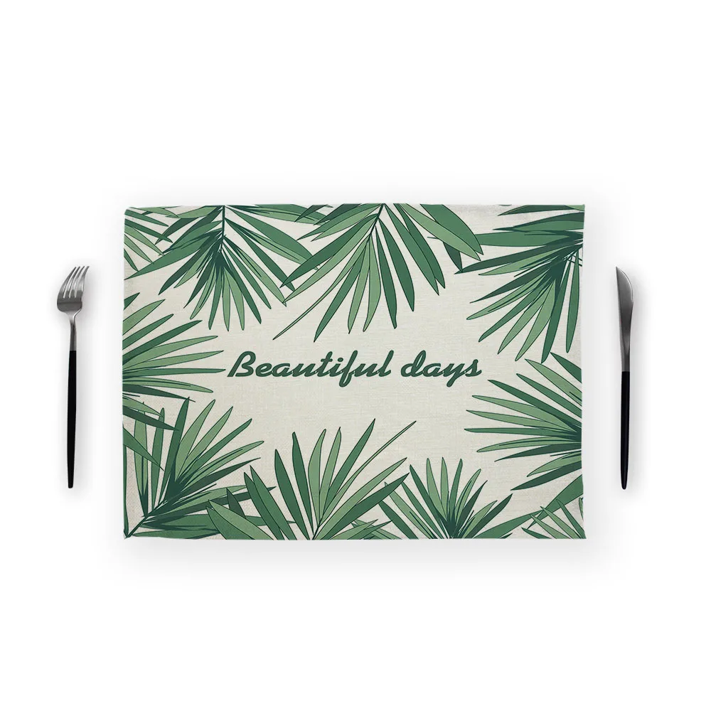 CD9-2 Растение Monstera Serviette De Table Fabric салфетка чайное полотенце 43*32 см льняные салфетки для свадьбы бумажная салфетка украшение дома - Color: CD9-2