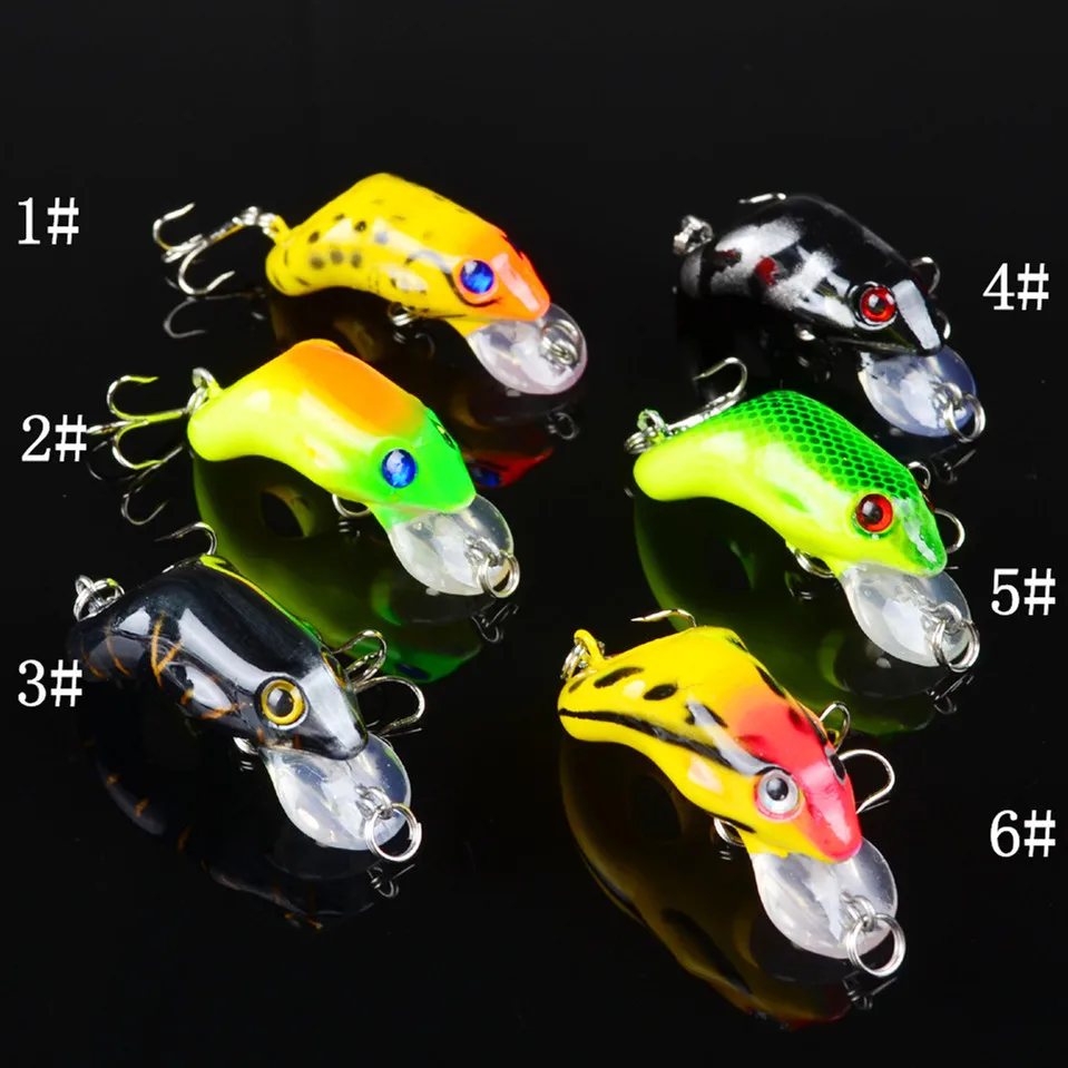 KKWEZVA 1 шт. 8 г милые лягушки Topwater рыболовные приманки Плавающий Приманки Крючки для