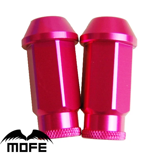 

Mofe 20PCS D1 50mm Aluminum Car Wheel Lug Nuts P1.25 Red JDM