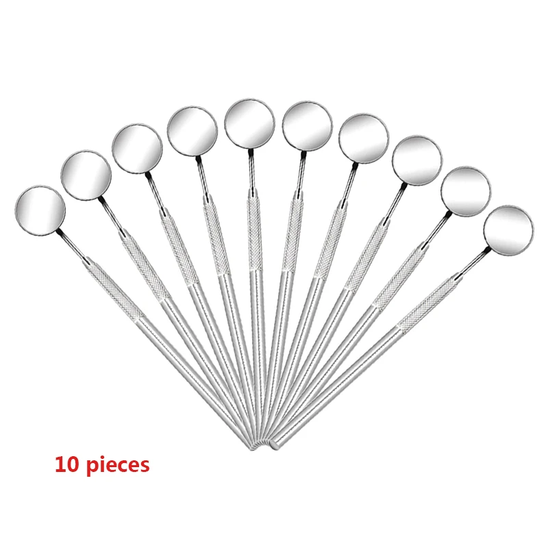 Stainless Steel Dental Mirror 10 Pieces Dentist Mirror Dental Mouth Mirror Dental Lab Tools Teeth Whitening Dentistry Dentist dentist
