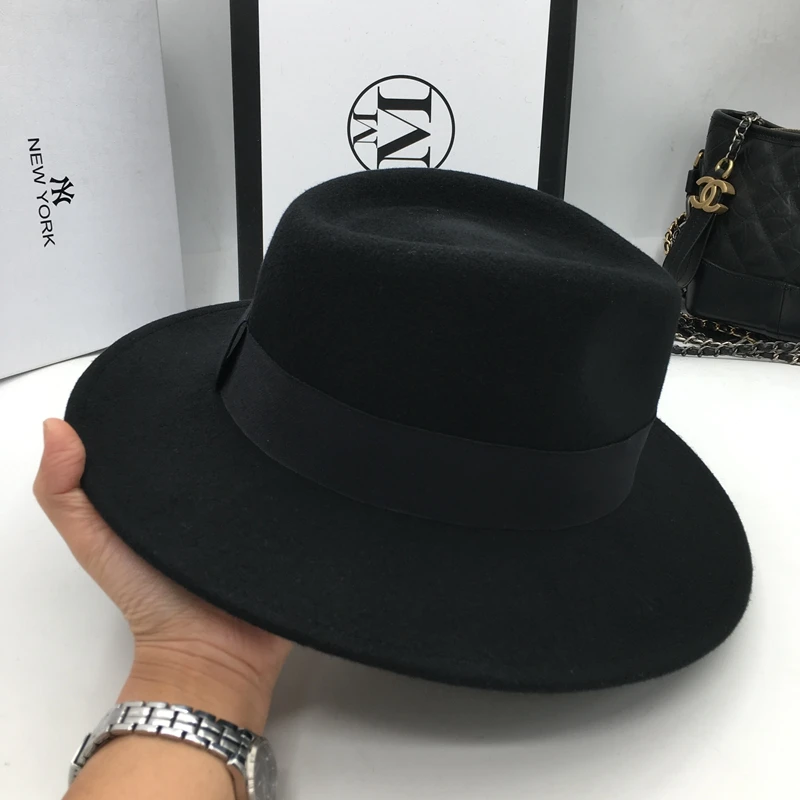 Шапка для мужчин и женщин джазовая шапка черная модная широкие женские мужские