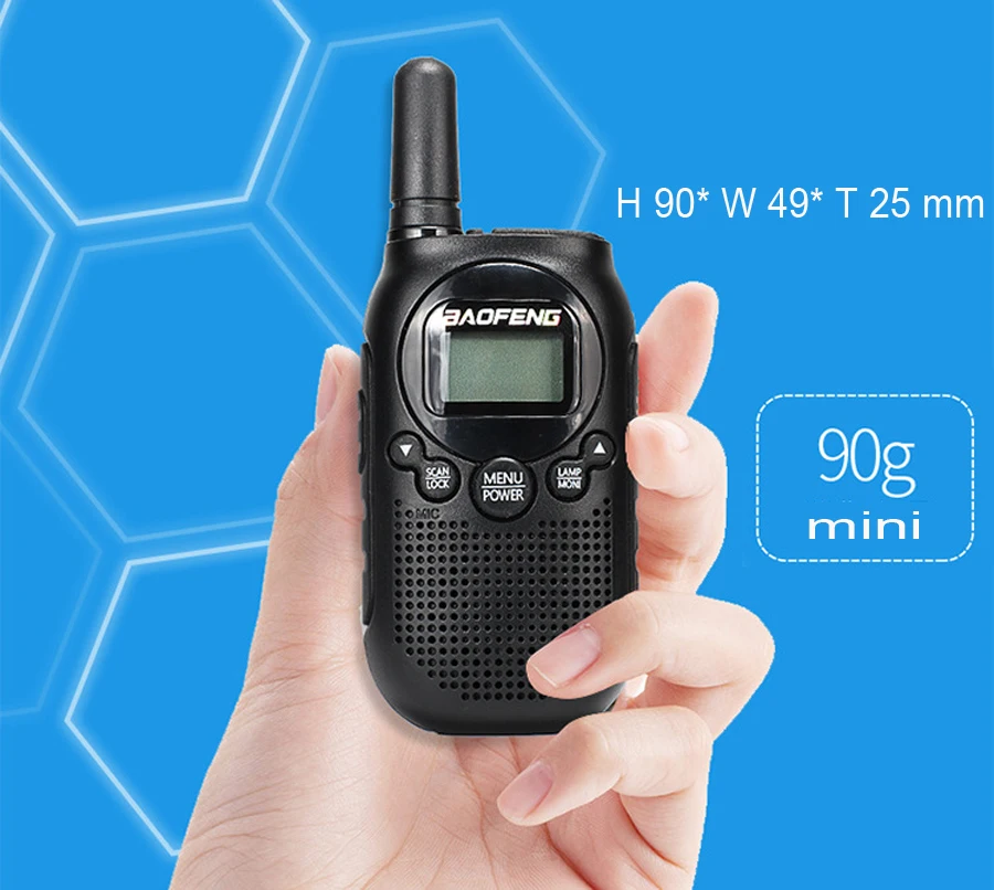 1 шт. Baofeng BF-T6 мини-рация BF T6 22CH 0,5 Вт детский радиоприемник Comunicador портативный радиоприемопередатчик 2 способ детский радиоприемник