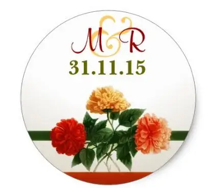 

1.5inch wedding monogram letters sticker