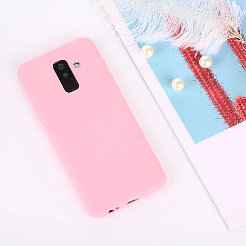 Чехлы для Samsung Galaxy A7 J4 J6 плюс J8 A6 A8 S9 S8 Plus Note 9 8 A3 A5 A7 J3 J5 J7 S7 мягкая Macaron Цвет крышка
