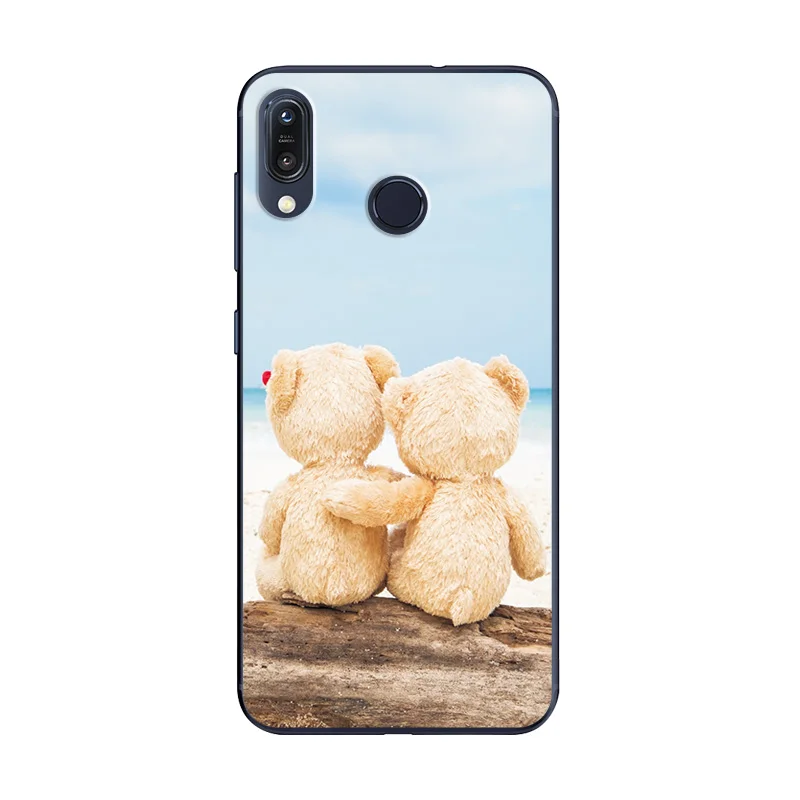 W56 Милый модный чехол для телефона Asus Zenfone ZB555KL, задняя крышка с изображением животных, сердечек для ZenfoneMax M1 ZB 555 KL, чехол-бампер - Цвет: W56