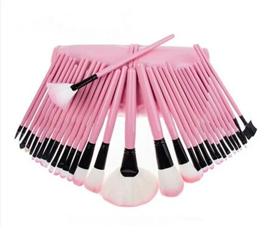 24 шт. Профессиональный набор кистей для макияжа тональный порошок бровей кисть