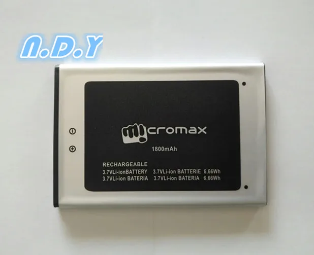Новый высококачественный Micromax Q383 1800mAh литий-ионный аккумулятор для мобильного