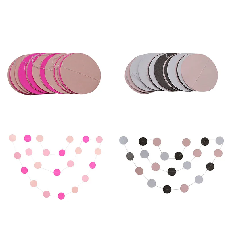 2 м маленькая бумажная гирлянда Висячие баннеры для баннеров с днем рождения