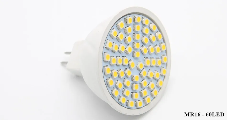Новый светодиодный прожектор MR16 лампа 5 Вт 6 8 AC 220 В 3528 SMD 48 светодиодов/60