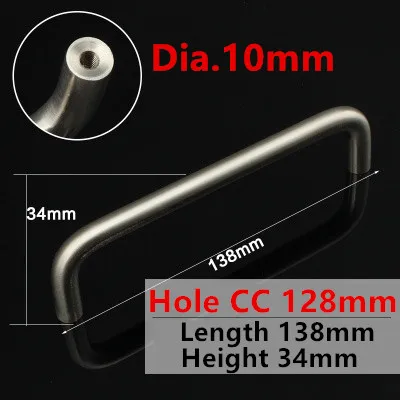 

Мебельная ручка из нержавеющей стали, аксессуары для гардероба, ручки для ящиков, ручки для шкафа, фурнитура для кухонной двери 64/96 мм