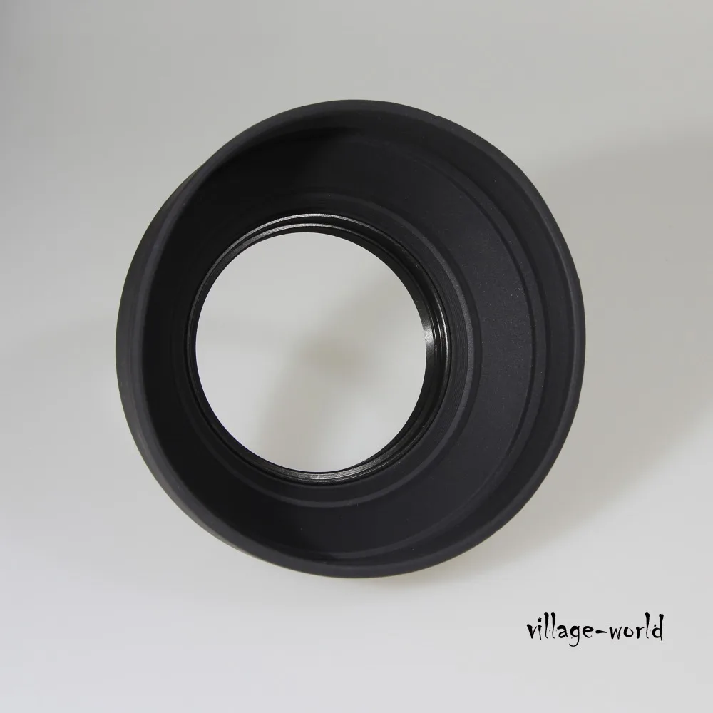 3 ступенчатая резиновая складная бленда для объектива Canon Nikon Sony Pentax Contax Olympus Samsung