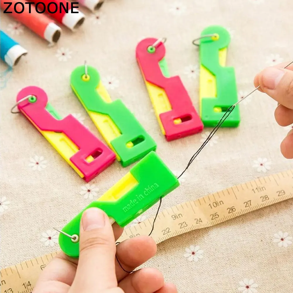 ZOTOONE 1 шт. лучшее удобное для пожилых людей использование Автоматическая легкая тонкая швейная машина иглы устройства Нитевдеватель ручной швейный инструмент E