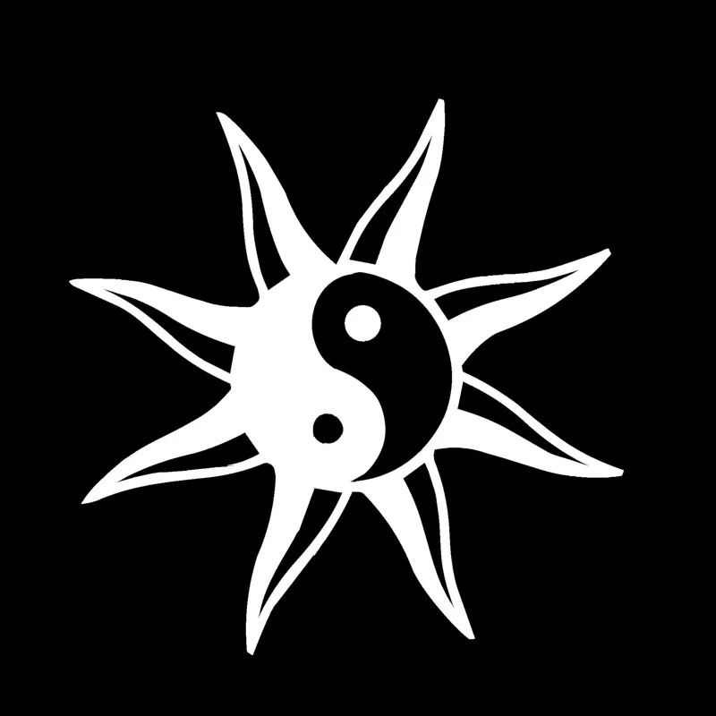 Автомобильные стильные виниловые графические наклейки Sun Yin Yang мир хиппи для