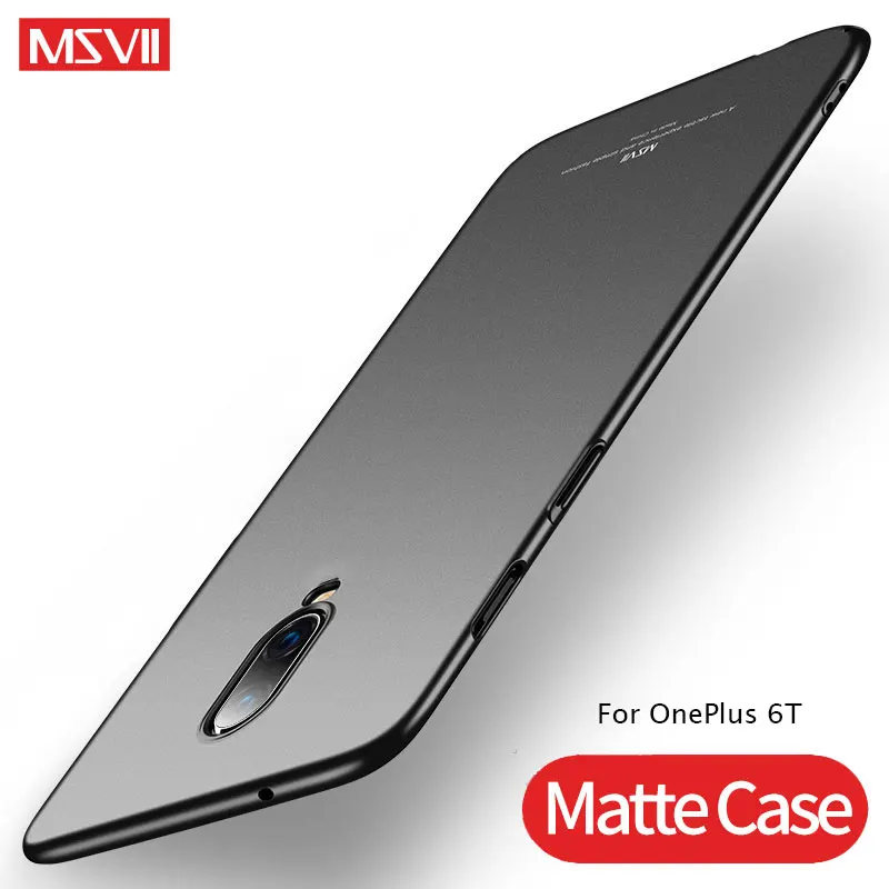 Чехол для OnePlus 6 T Роскошный Матовый чехол MSVII 5 жесткая задняя крышка из ПК OnePlus5