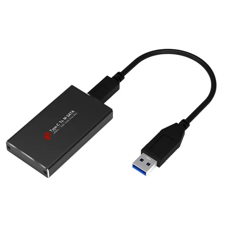 Usb3.1 Тип C к Msata Usb 3 0 Ssd корпус чехол жесткий диск коробка внешний мобильный