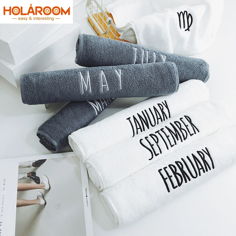 Ежемесячные серии полотенец для лица однотонное банное полотенце с персонажем