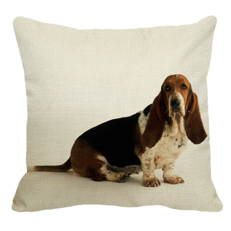 XUNYU 45 см x 45 м креативные животные Bajidu hound новые хлопковые льняные удобные подушки набор домашнее украшение для дивана декоративная подушка YH038