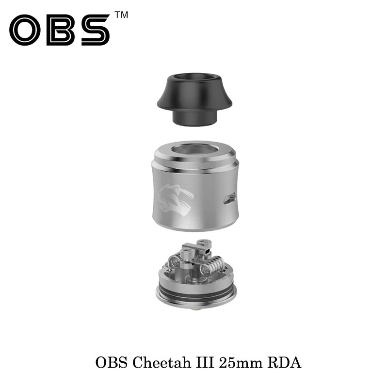 Электронная сигарета OBS Cheetah 3 RDA 25 мм бак облако чудовище перестраиваемый