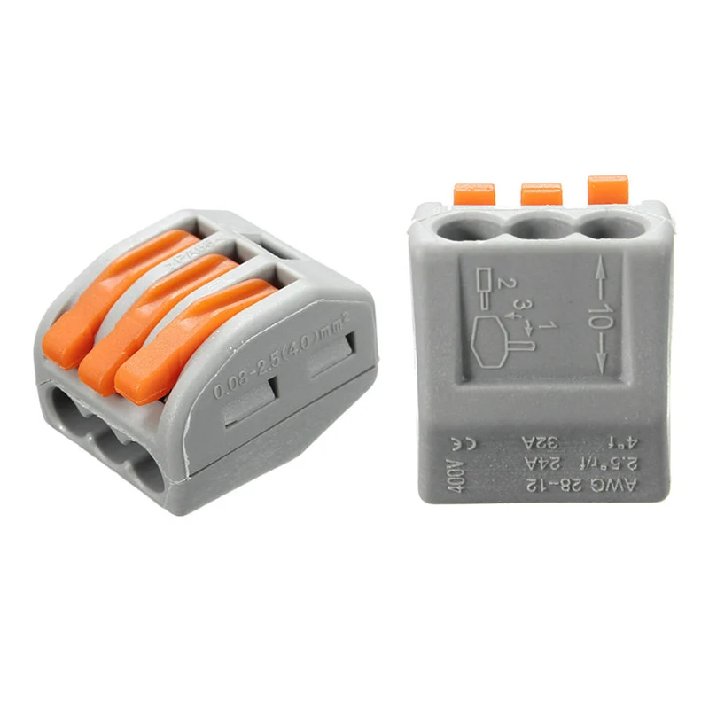 5 шт. 2 Pin 3 Pin 5 Pin провода клеммные колодки PCT-212 PCT-213 PCT-215 клеммный блок провода компактный Универсальный разъем 0,08-4.0mm2