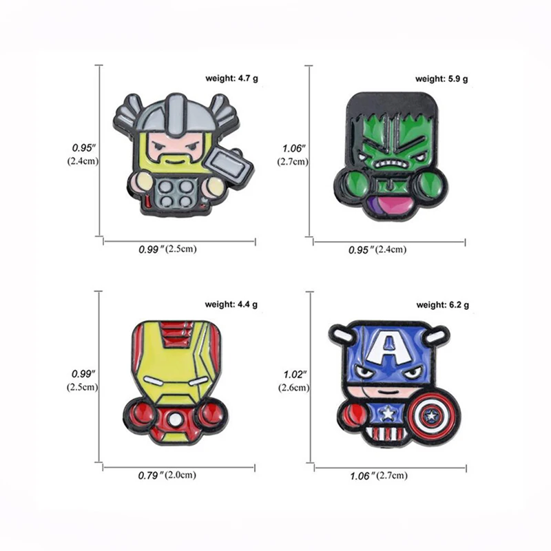 P3856 Dongmanli Fashion Cartoon Cute Metal Enamel Brooches and Pins Collection Lapel Pin Backpack Badge Collar Jewelry
