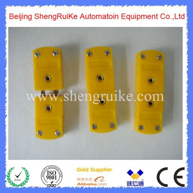 Лидер продаж мини разъем термопары K плоский штырь штекер и гнездо почта Китая