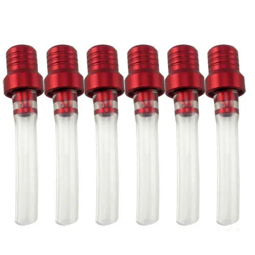 red black pipe TDPRO 6 шт. CNC ATV Байк мотоцикл ямы газовый топливный бак крышка клапан вентиляции шланг сапуна черно-белое антиреверсивное труба - Цвет: red black pipe