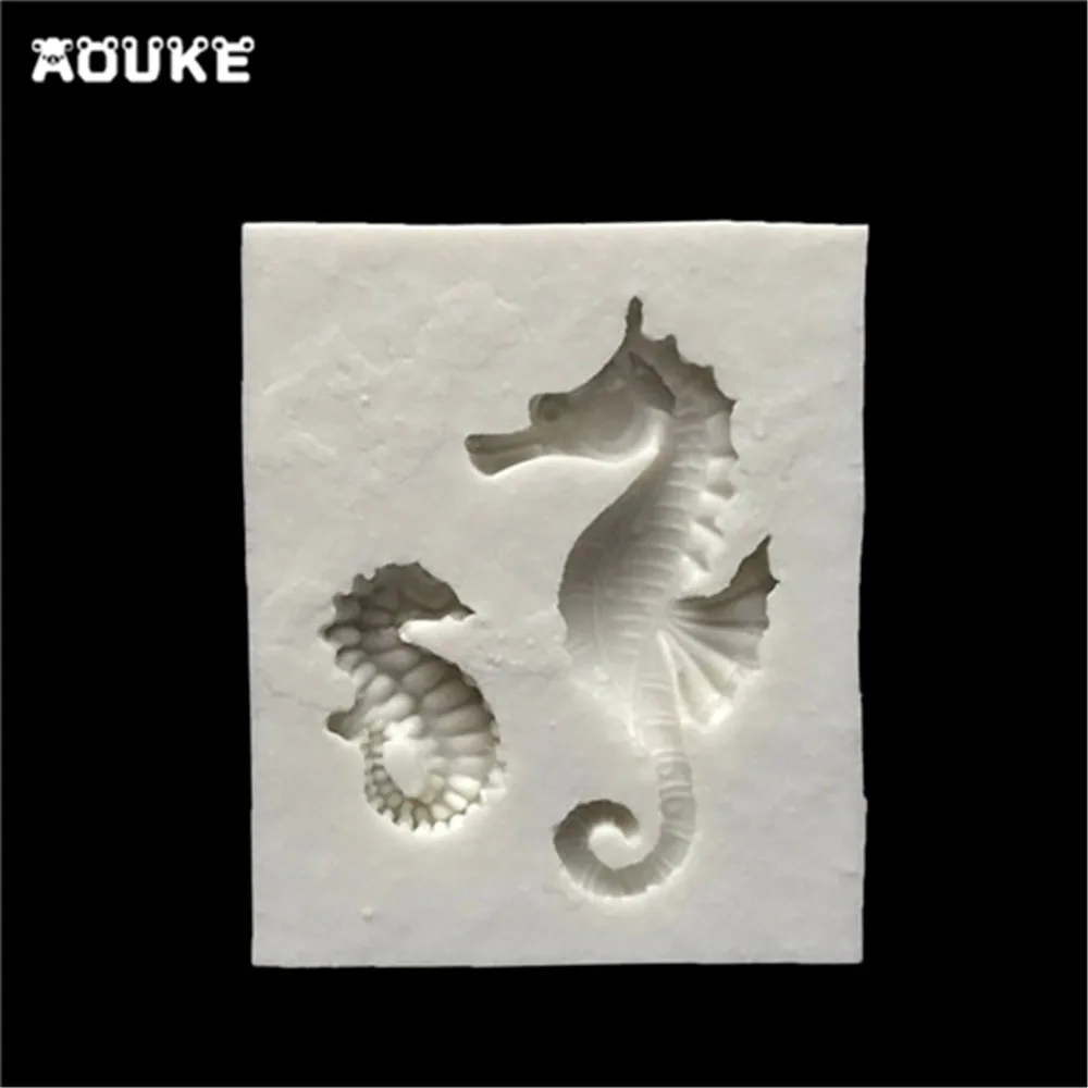 Силиконовая форма для торта Seahorse формы пудинга мыла кубиков льда кондитерских
