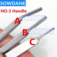 dental scalpels handle no 3 blade handle high quality germany stainless steel dental oral hilt 3 models for selection