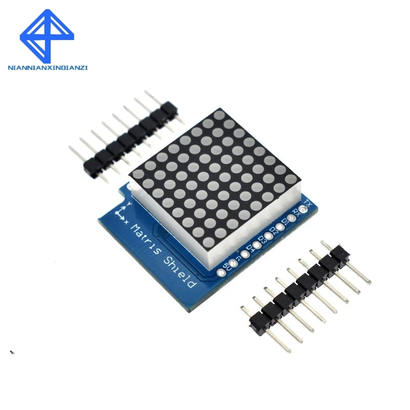 Матричный светодиодный щит V1.0.0 для WEMOS D1 Мини цифровой выходной сигнал модуль