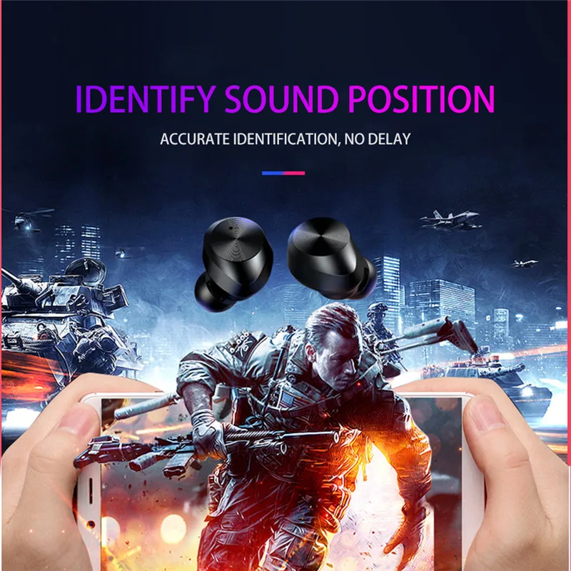 2019 Новый TWS 9 Bluetooth наушники сенсорный Водонепроницаемый гарнитура 5 0 True