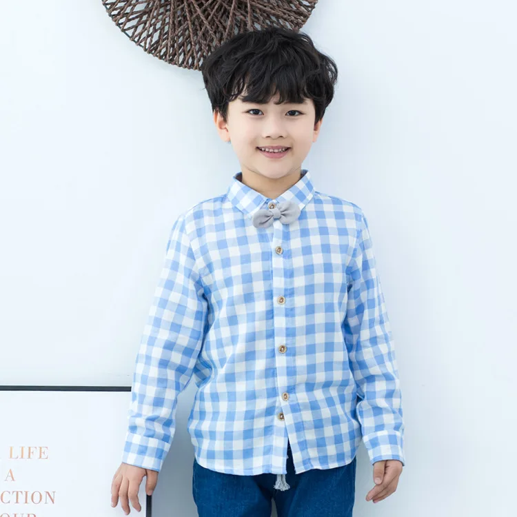 Детские высококачественные брендовые блузки Новинка 2018 года Сезон осень зима