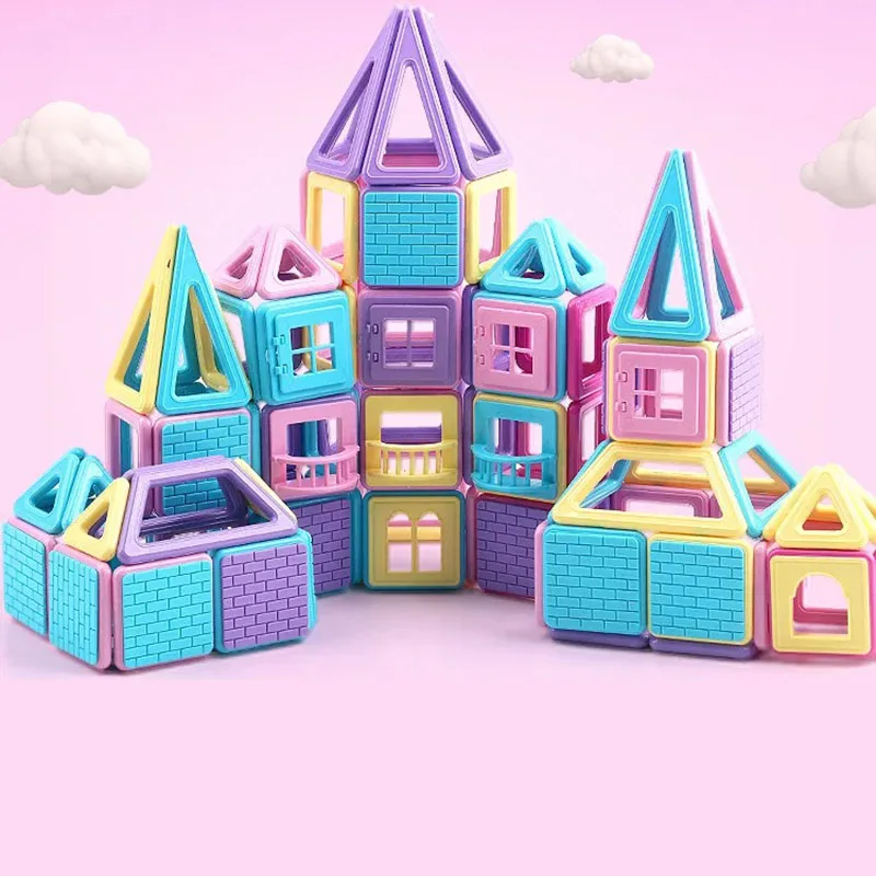 Мини Магнитный конструктор Construction Set модель магнита блоки игрушки магнитных
