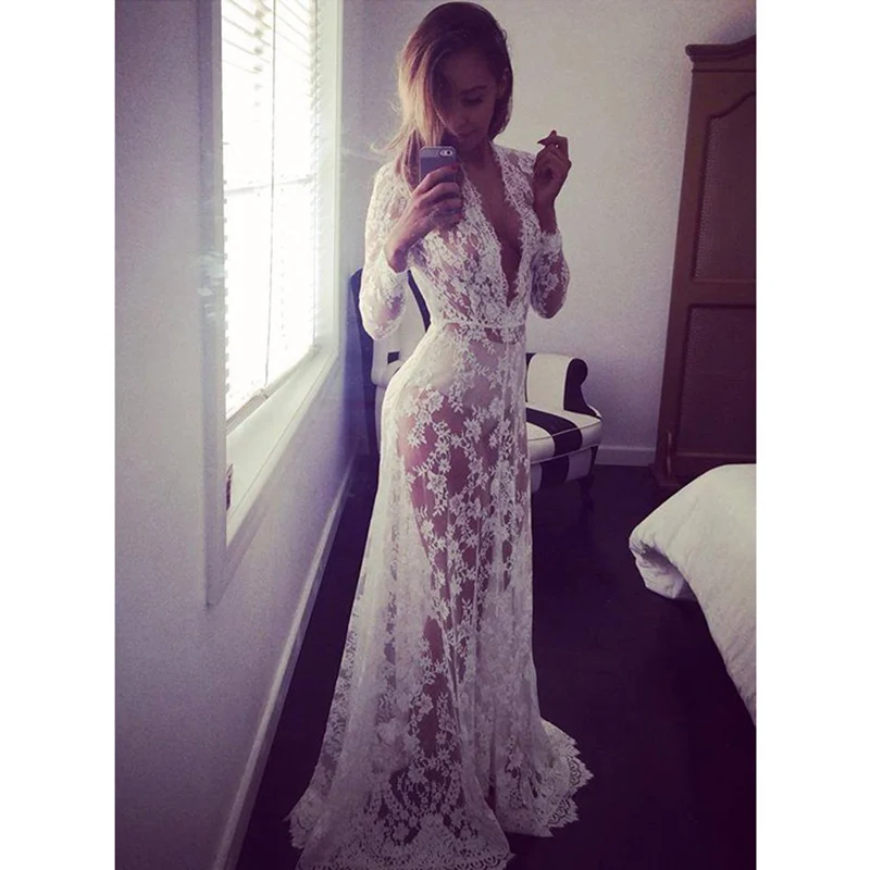 Горячее Надувательство 2017 Лето Новые Сексуальные Длиной до пола Dress Женщины Моды